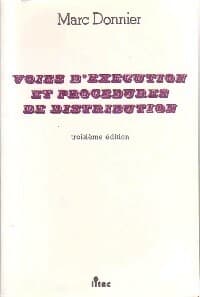 Voies d'exécution et procédures de distribution - Marc Donnier