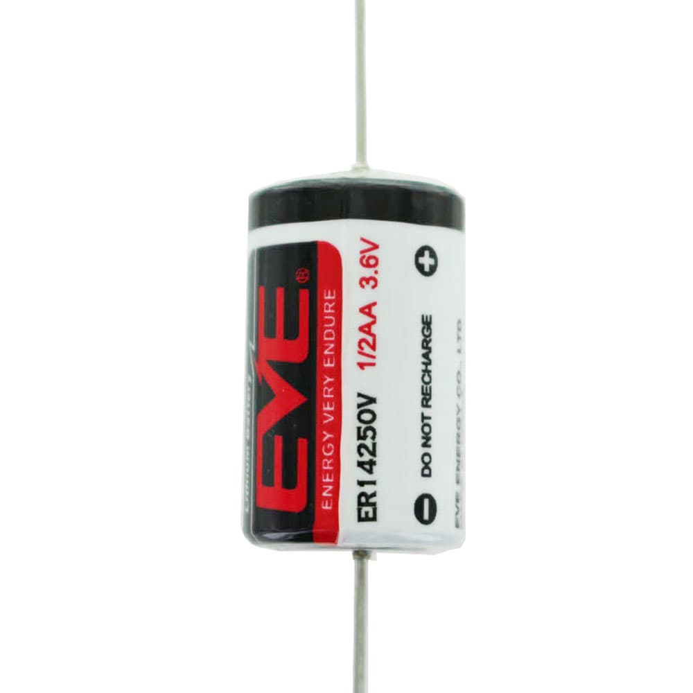 EVE ER14250P pile au lithium avec connexion filaire axiale