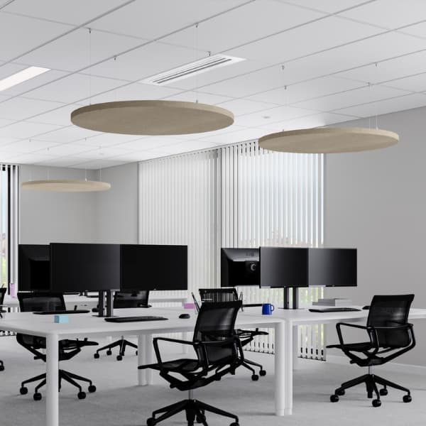 Panneau acoustique Suspendu rond horizontal